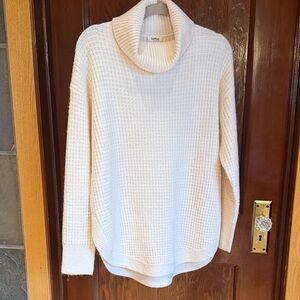 UpWest Cream Cowl Neck Sweater